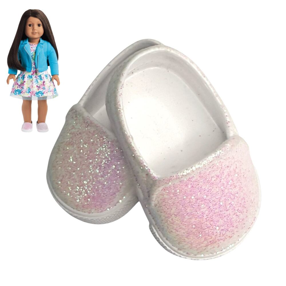 American Girl Doll Meet Shoes Pink Glitter Sparkle Truly Me Outfit Accessories